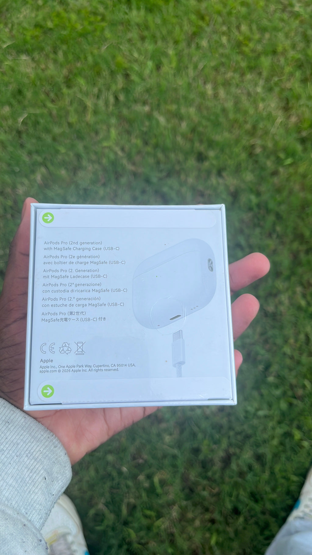 AirPod with receipts