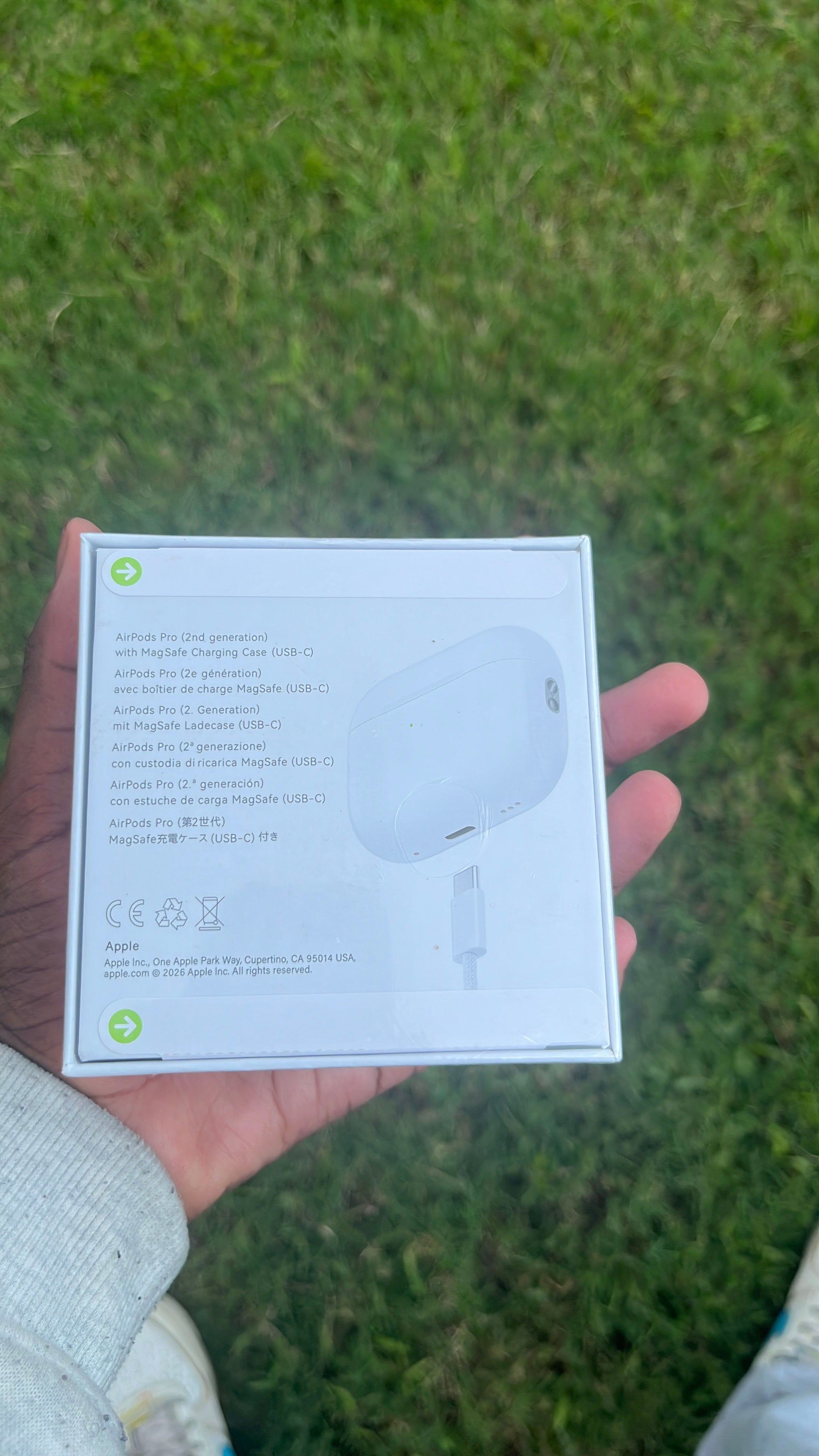 AirPod with receipts