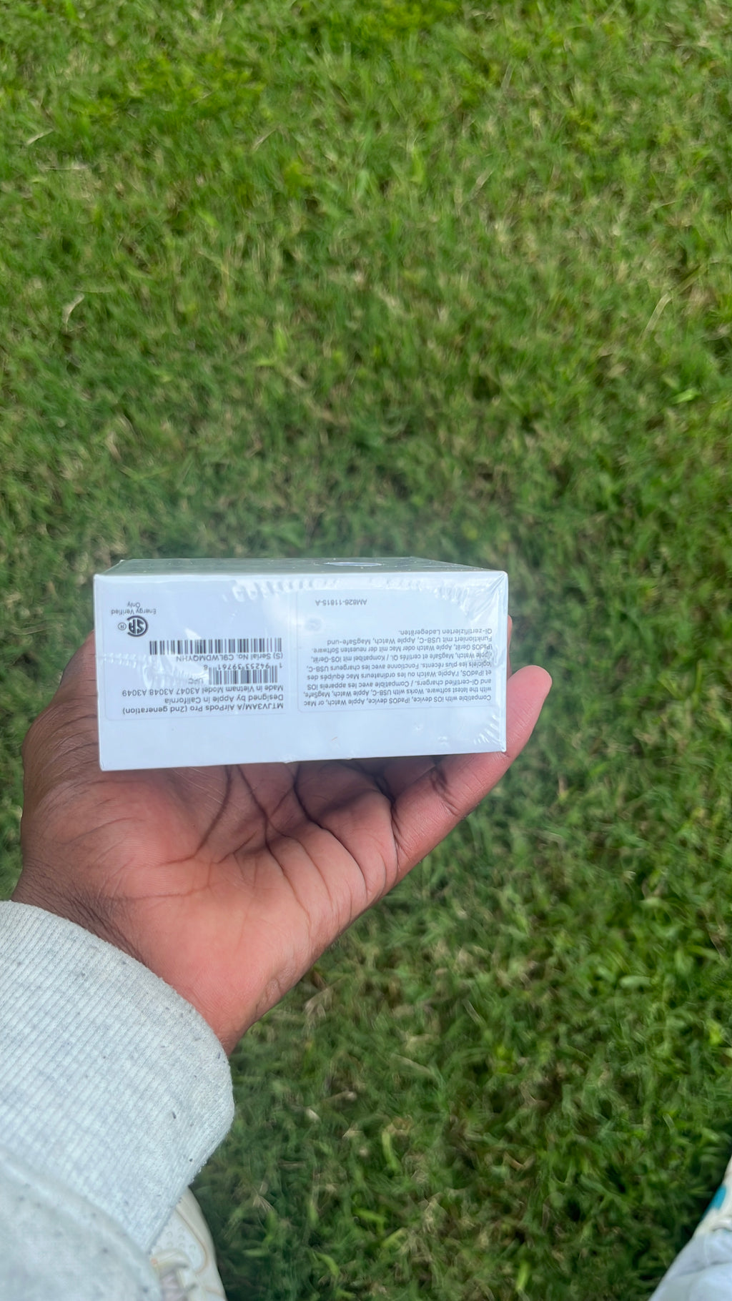 AirPod with receipts