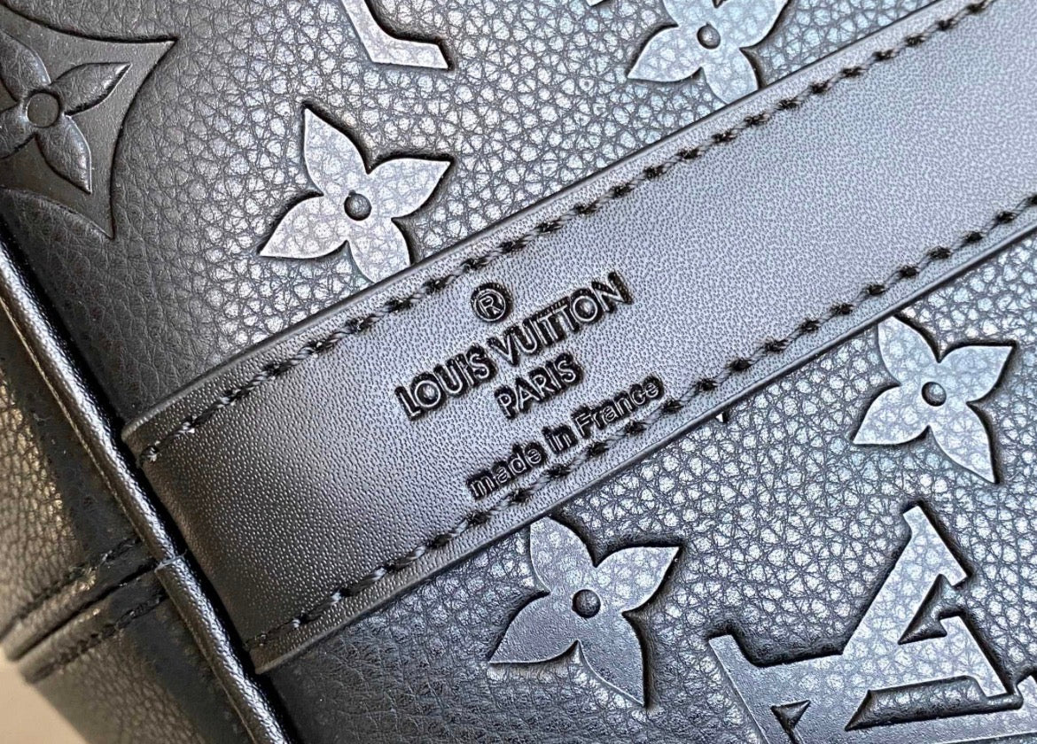LV Leather Black Bag