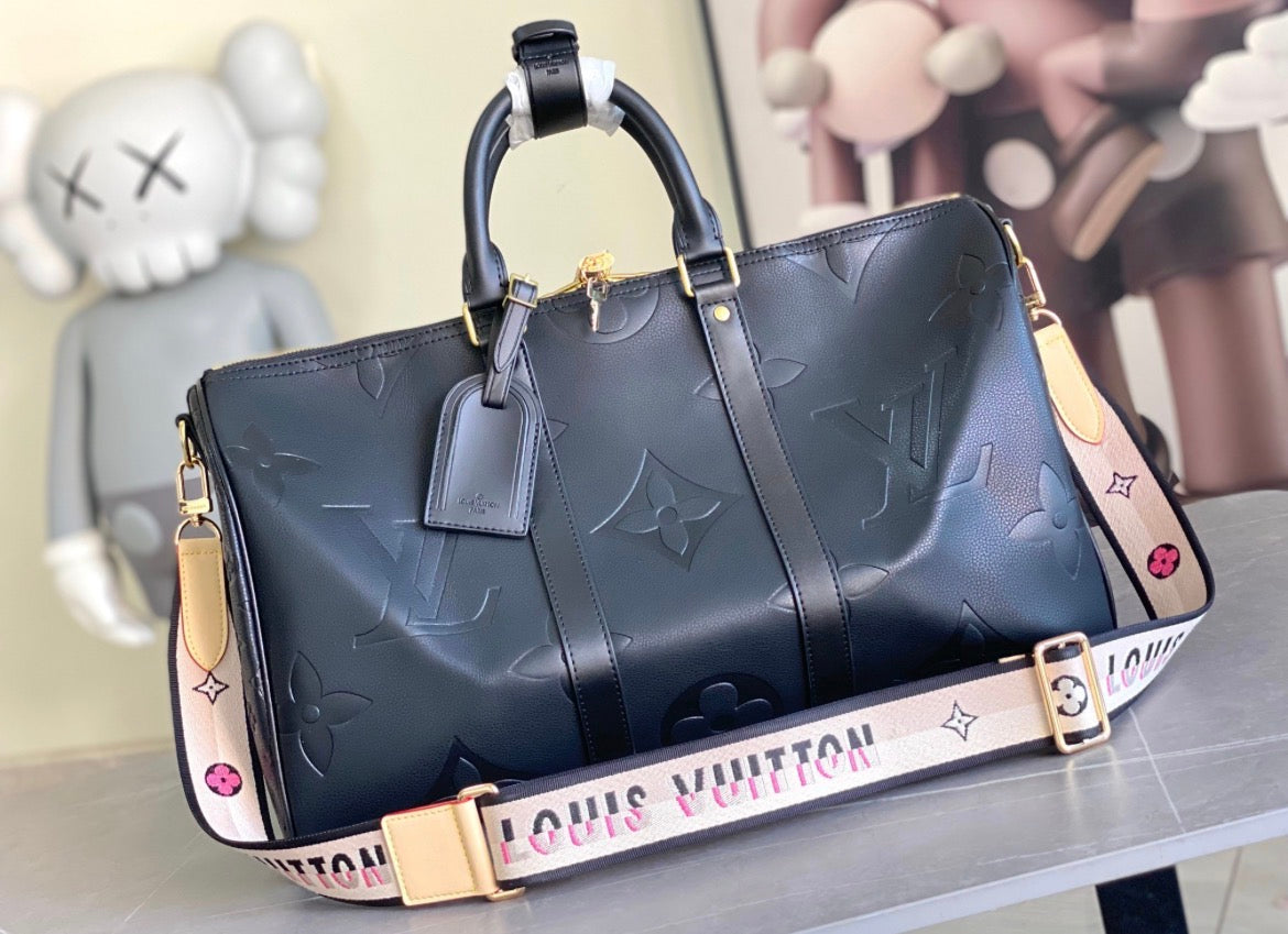 LV Leather Black Bag