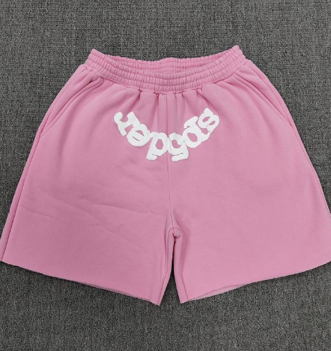 pink sp5der shorts